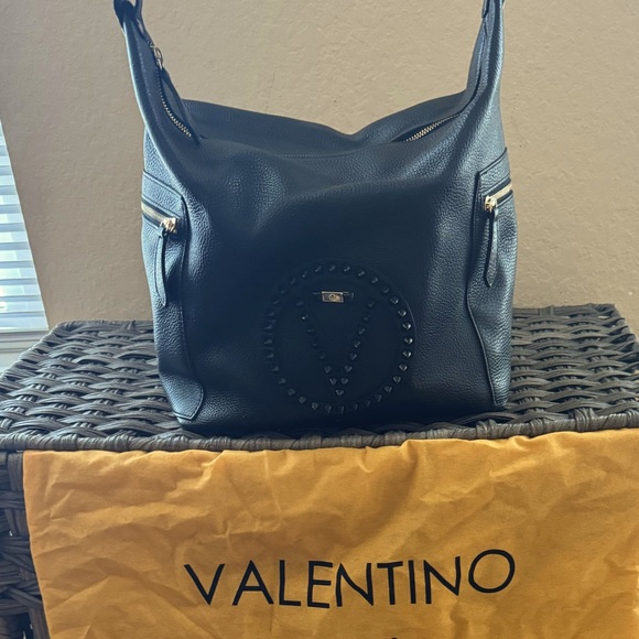 Valentino Handbags - Valentino by Mario Valentino Large Leather Shoulder Bag